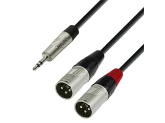 AH 4 Star YWMM 0180  Audio Adapter Stereo Klinke auf 2x XLR male